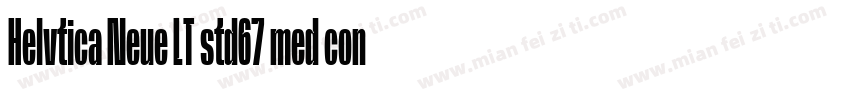 Helvtica Neue LT std67 med cond字体转换